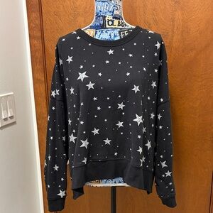 Ocean drive Black Star Patterned Women's top size medium